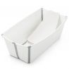 Set de Bañera Plegable Bebé Flexi Bath Blanco con Tapón y Soporte Recién Nacido