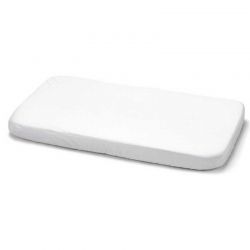 Bajera Ajustable Impermeable Tencel Minicuna 50X90X1cm Liso E Blanco