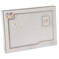 Juego de Sábanas Triptico Coche Blanco
