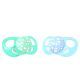 Chupetes Duo 6+M Azul y Verde Twistshake