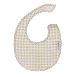 Babero Redondo Con Velcro Vichy10 Beige/Vichy 16X19X1 cm