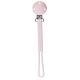 Portachupete Silicona Trenza Rosa