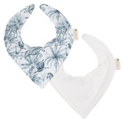Pack 2 Bandanas 43x21cm Zebra Blanco