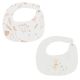 Set 2 Baberos 19x19cm Cotage Rosa