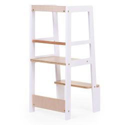 Torre de Aprendizaje Montessori Blanco Natural