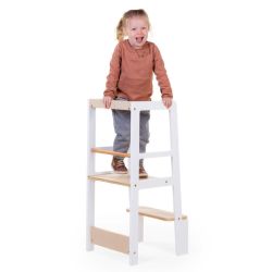 Torre de Aprendizaje Montessori Blanco Natural