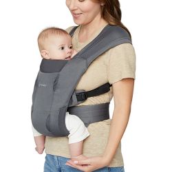 Mochila Porta Bebés Embrace Soft Air Mesh Gris Grafito