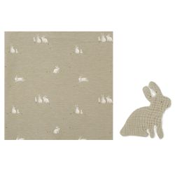 MUSELINA 115X115+DOU DOU 566 BUNNY 522 VM VERDE MU