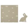Set de Regalo Muselina 115x115cm + Doudou Conejo Verde