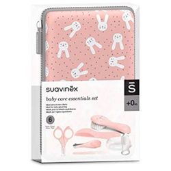 Set de Manicura para Bebé 6 piezas Conejitos (+0 M.) Rosa