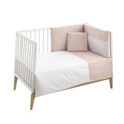 Juego 2 Piezas F.Nordica Cuna 70 Plumeti Rosa 110X170X3 Cm