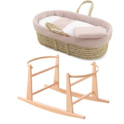 Moises Palma Acolch+Pata M.Nat Plumeti Rosa/Nat. 39X80X25