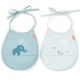 Set De 2 Baberos Con Bolsillo Pequeño Elphee - Azul