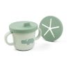 Vaso con Boquilla/Porta Snack Foodie Croco Verde