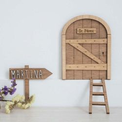 Kit Puerta Ratóncito Pérez Madera