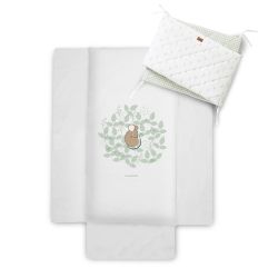 PACK COLCHA Y PROTECTOR 60X120 SPRING COTTAGE  HUNTER GREEN