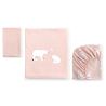 Sábana 3 Piezas Minicuna Jersey Polaris Rosa