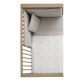 Juego 2 Piezas Funda Nordica Cuna 60 Abete Beige 100X140X3 Cm