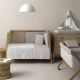 Minicuna Tijera Madera Abete Beige/Blanco 55X87X74 Cm