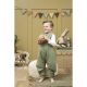Pijama Sin Mangas Forrado Muselina Lavada Tog 2.0 92 Cm Me-Uni Olive Green