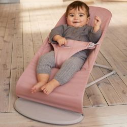 Hamaca Bliss Babybjorn Tejido Woven Acolchado Petalo Rosa Palo