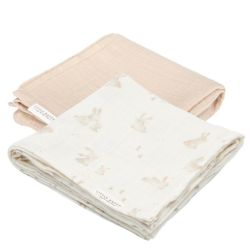 Muselinas 70x70cm Muslin Baby Bunny Beige