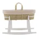 Moises Palma Acolchado + Pata Madera Blanco Rustic Rosa 39X80X61 Cm