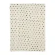 Manta Cuna 60 Muselina Prelavada 75X100 Cm Me-Sweet Heart Soft Sand/Black