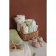 Muselina Lavada Mediana Pack 2 70X70 Cm Me-Gingko Off White/Sand