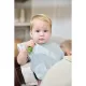 Pack 2 Baberos Rizo Ovalados 25X34 Cm Me-Terry Wavy Grey Blue