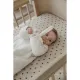 Sabana Bajera Ajustable Cuna 60 60X120 Cm Me-Sweet Heart Soft Sand/Black
