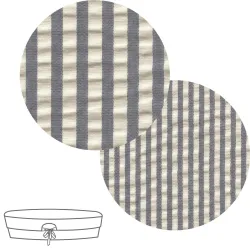 Garnitura Capazo Reversible Derby Gris 35X75X35 Cm