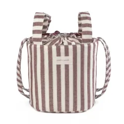 Bolsa Bucket Cherry Rayas