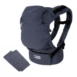 Mochila Portabebés Quokkababy E-Carrier Denim Blue