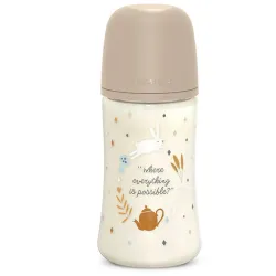 Biberon Poliamida 270ml Wonderland Conejos Beige