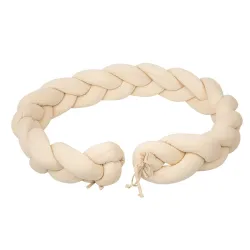 Trenza Protector Cuna 200 Cm Beige