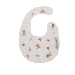 Babero Redondo Con Velcro Senda Beige 16X19X1Cm