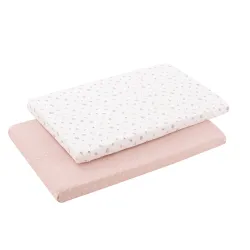Bajera Minicuna Pack 2 Ud 50X82X10Cm Calma Rosa