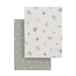 Bajera Minicuna Pack 2 Ud 50X82X10Cm Calma Verde