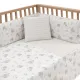 Juego 2 Piezas Colcha I-V. Cuna 60 Globe Crudo 60X120X3Cm