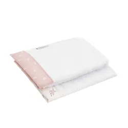Juego 2 Toallas Calma Rosa 25X35X1Cm