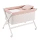 Minicuna Tijera Madera Calma Rosa/Bco 55X87X74Cm