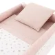 Minicuna Tijera Madera Calma Rosa/Bco 55X87X74Cm