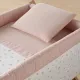 Minicuna Tijera Madera Calma Rosa/Bco 55X87X74Cm