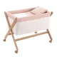 Minicuna Tijera Madera Calma Rosa/Natural 55X87X74Cm