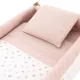 Minicuna Tijera Madera Calma Rosa/Natural 55X87X74Cm