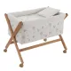 Minicuna Tijera Madera Globe Crudo/Natural 55X87X74Cm
