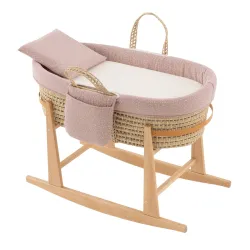 Moises Bebe Mio Cuco + Patas Georgia Rosa/Beige 39X80X61Cm