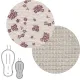 Colchoneta Silla Universal Reversible Oval Naturale Rosa 43X88X1Cm