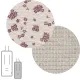 Colchoneta Silla Universal Reversible Recta Naturale Rosa 30X80X1Cm